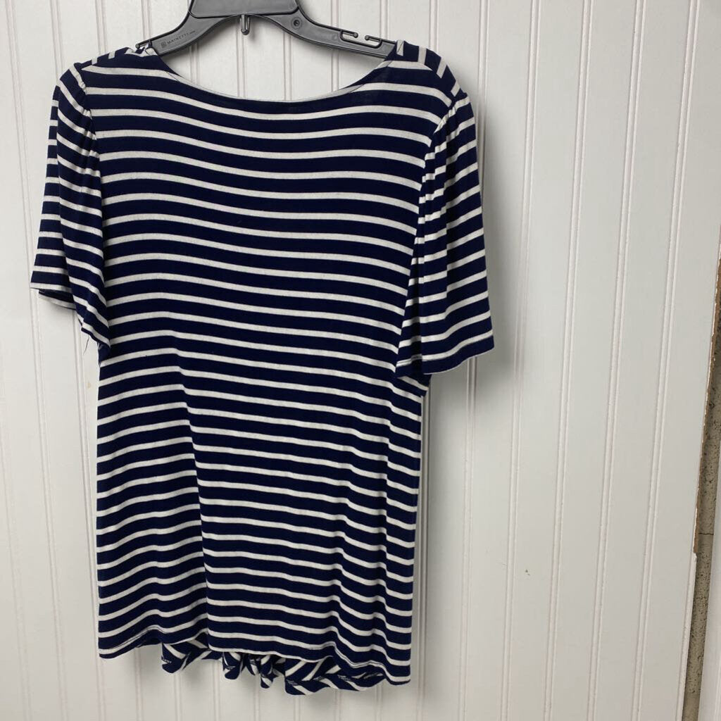 SHORT SLEEVE KNIT TOP