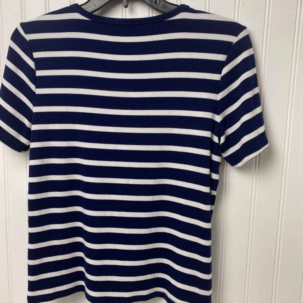 SHORT SLEEVE KNIT TOP