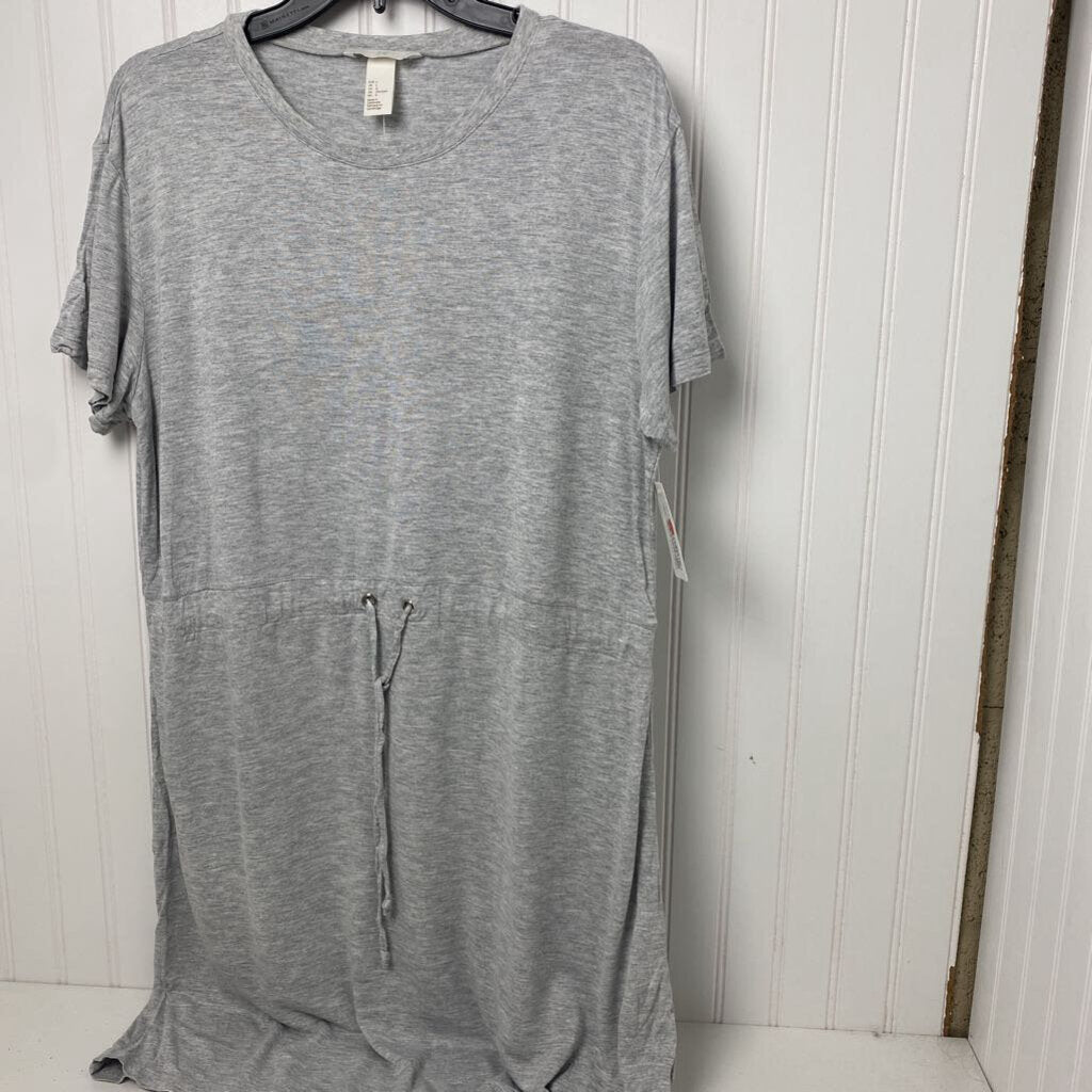 *BASIC TSHIRT DRESS WITH DRAWSTRING WAIST