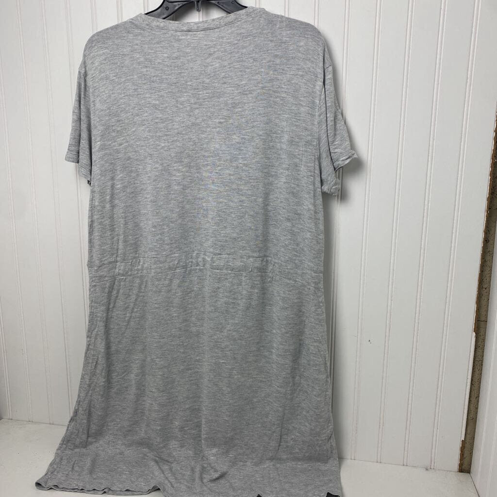 *BASIC TSHIRT DRESS WITH DRAWSTRING WAIST