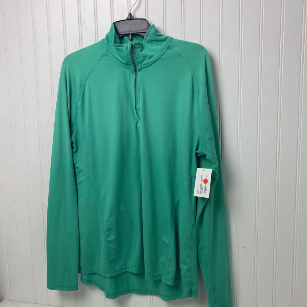 *LADIES BASIC MOCK ZIP JACKET