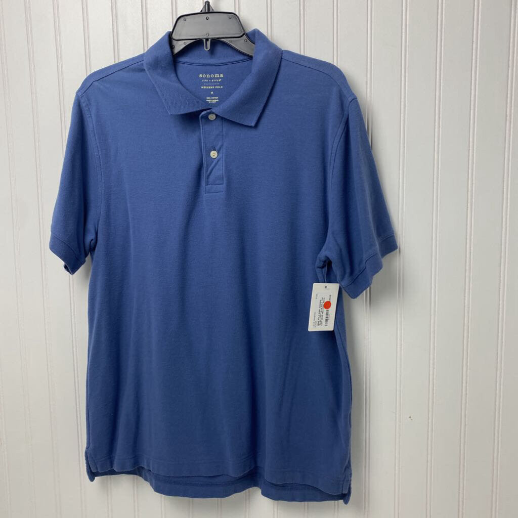 *BASIC LIGHT BLUE POLO TOP