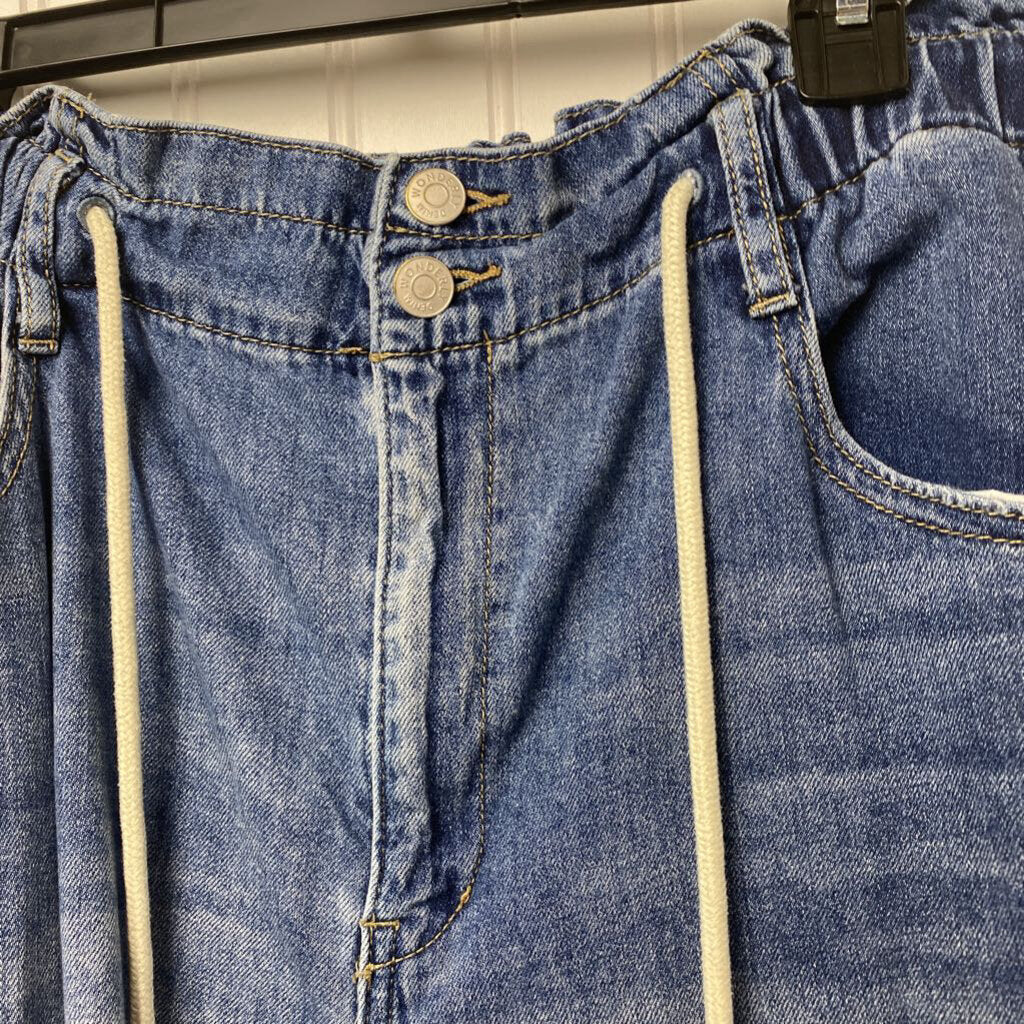 CROPPED WIDE LEG JEANS