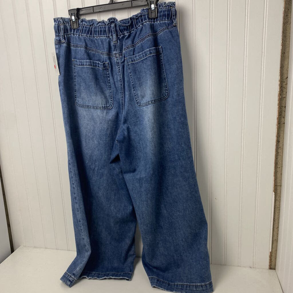 CROPPED WIDE LEG JEANS