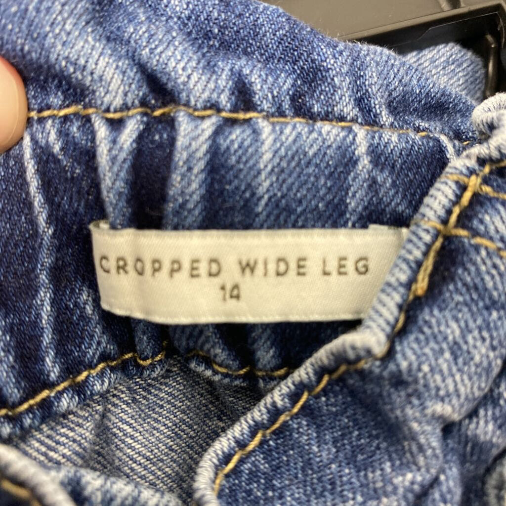 CROPPED WIDE LEG JEANS