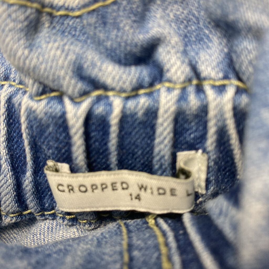 CROPPED WIDE LEG JEANS
