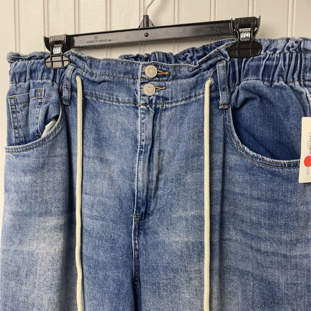 CROPPED WIDE LEG JEANS
