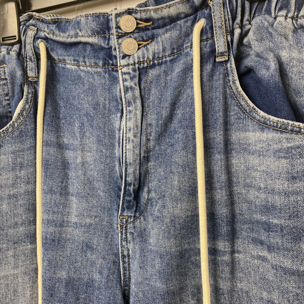 CROPPED WIDE LEG JEANS