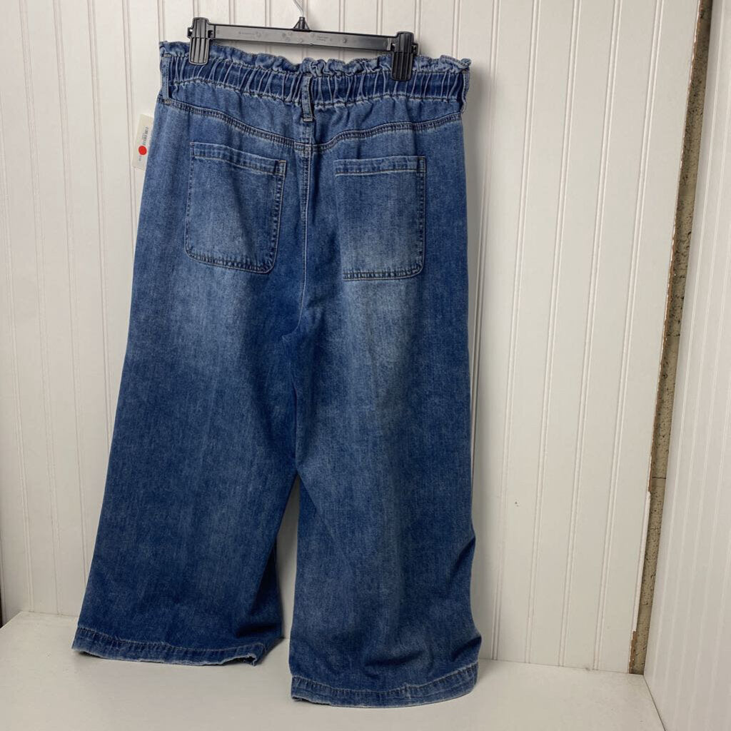 CROPPED WIDE LEG JEANS