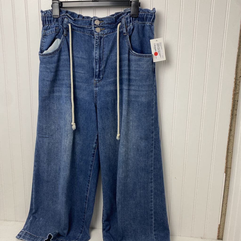 CROPPED WIDE LEG JEANS