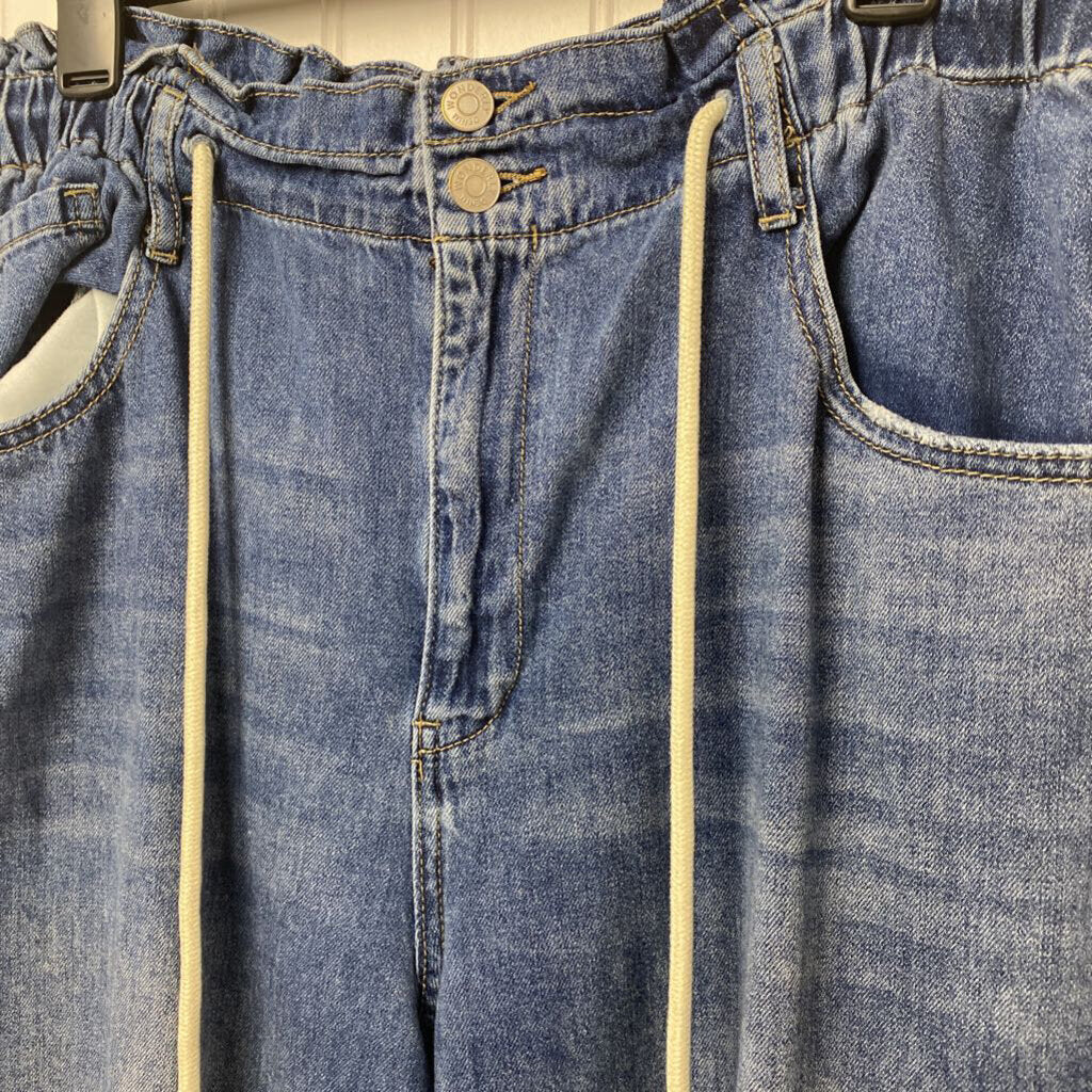 CROPPED WIDE LEG JEANS