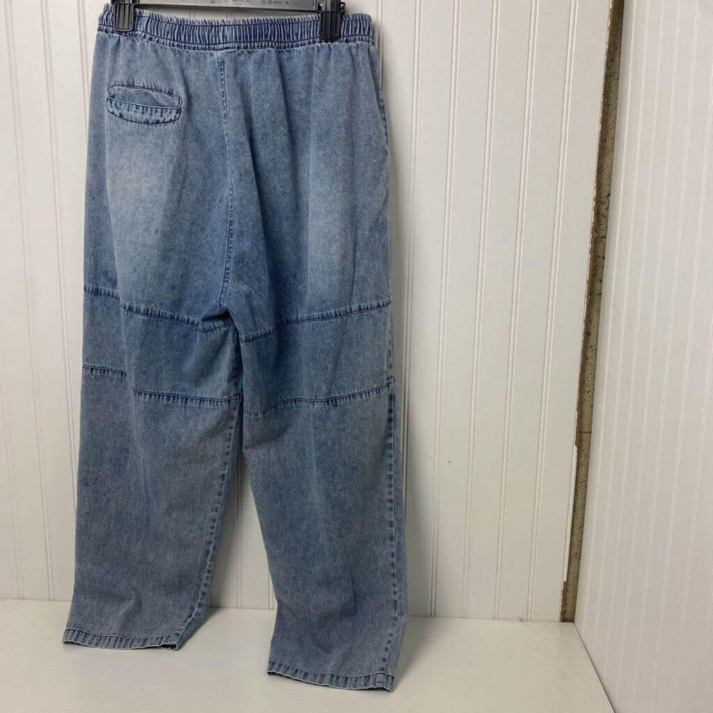 DRAWSTRING DENIM PANTS
