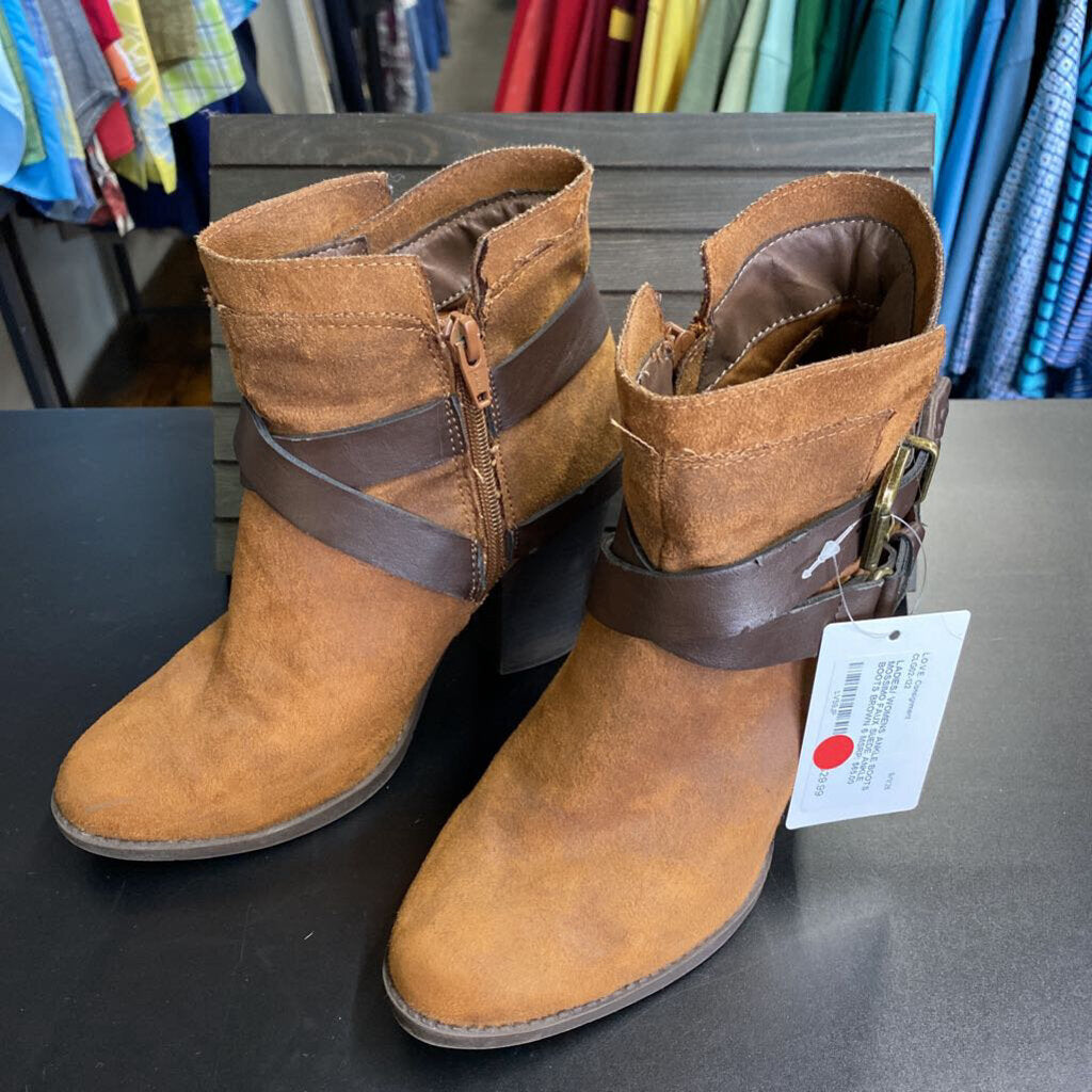 FAUX SUEDE ANKLE BOOTS