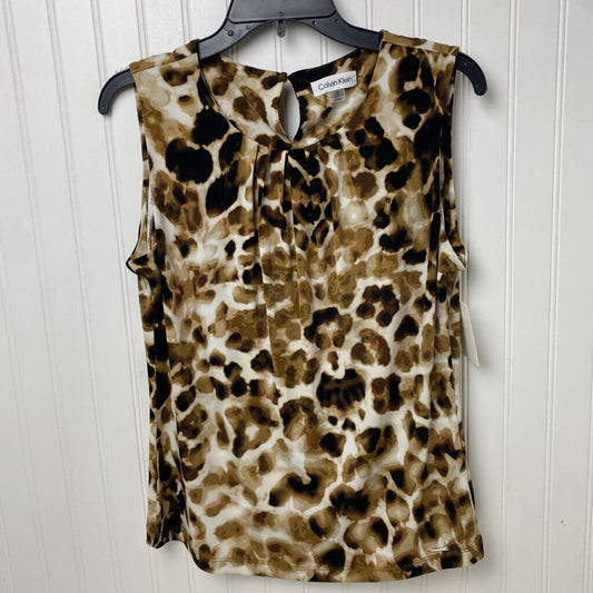 SHEAR SLEEVESS TOP