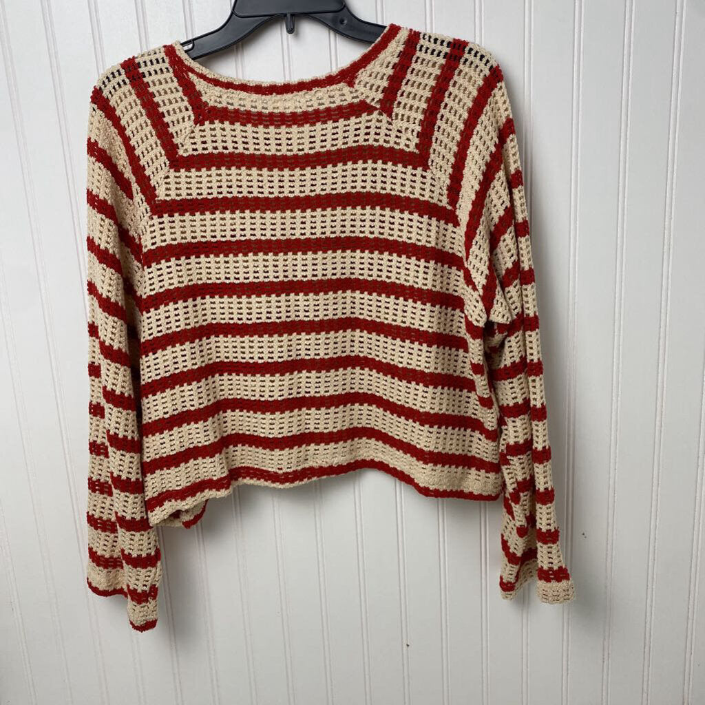 COTTON KNIT CROP SWEATER