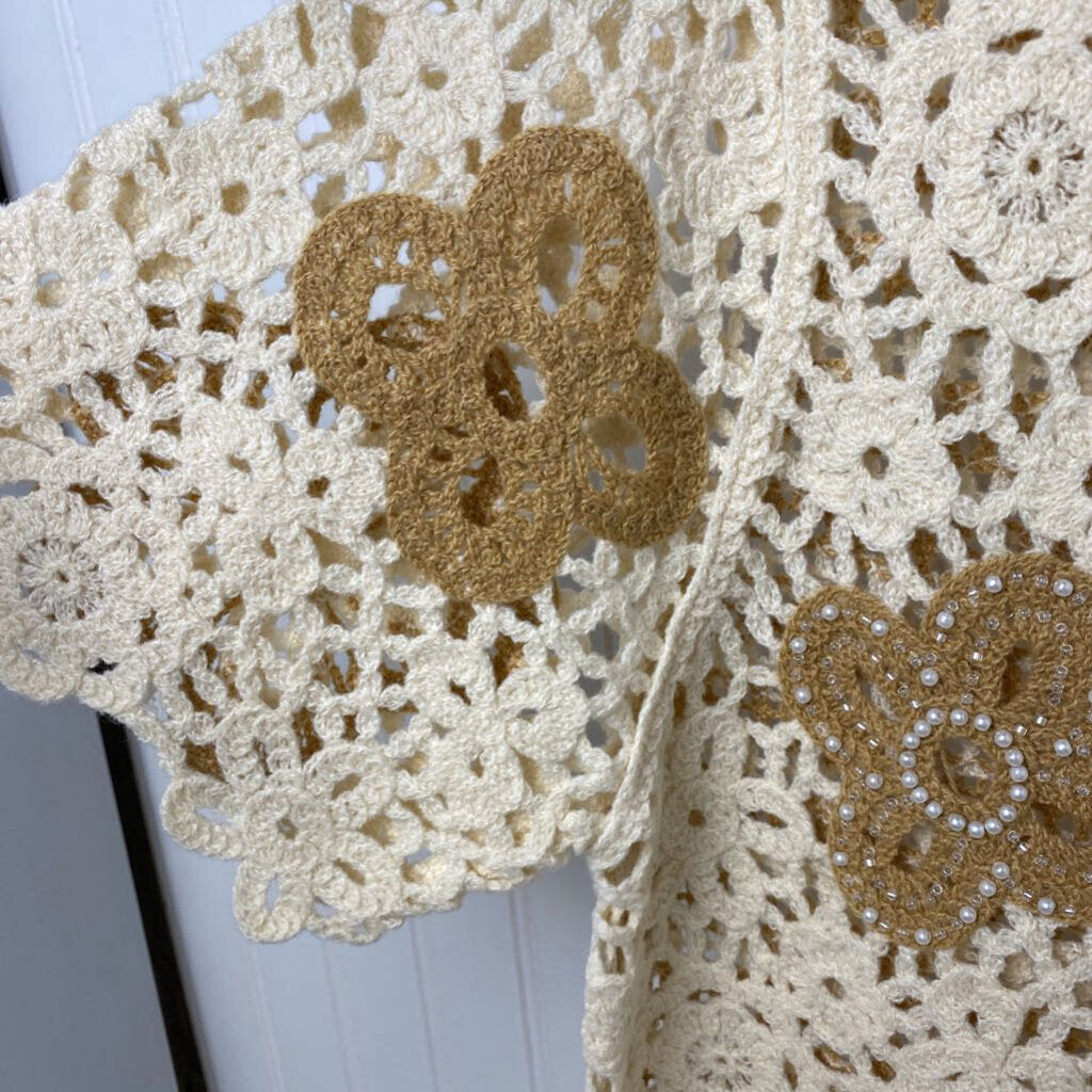 COTTON SHORT SLEEVED CARDIGAN