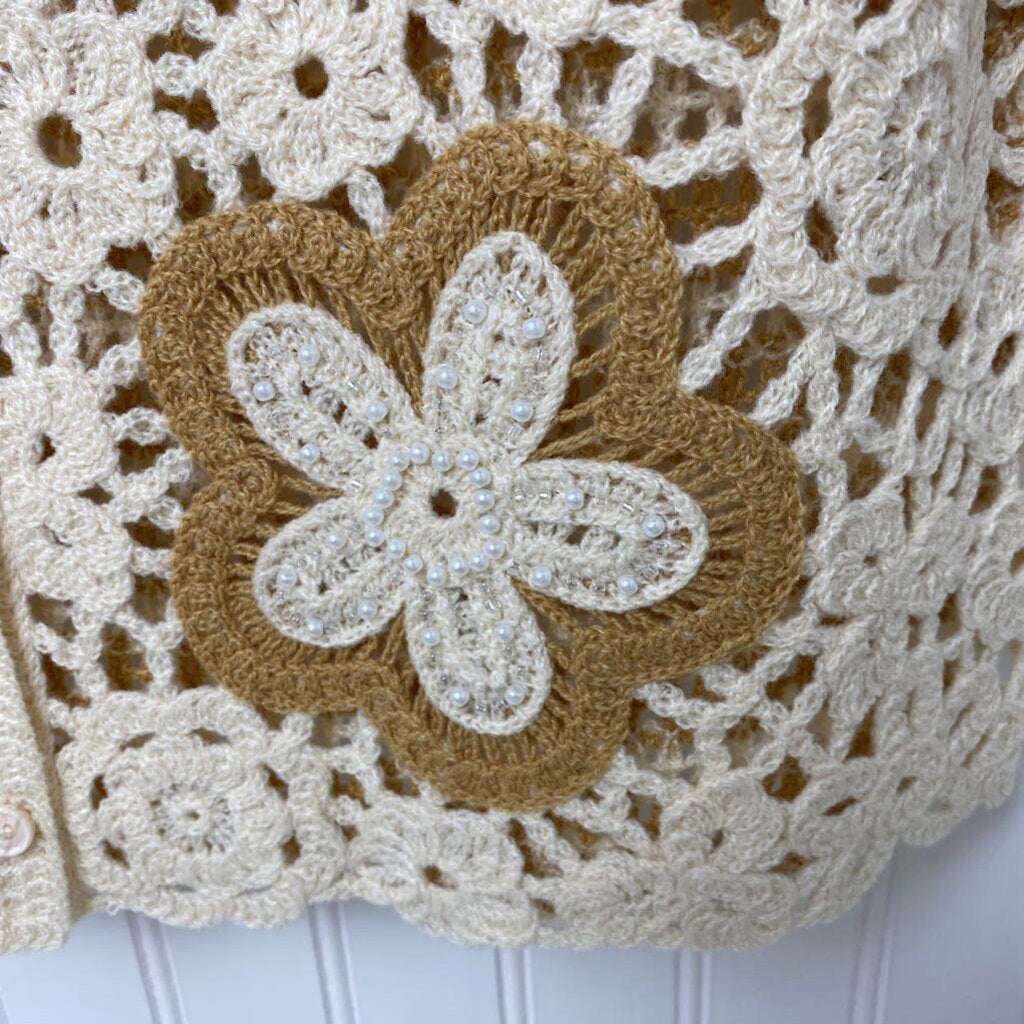 COTTON SHORT SLEEVED CARDIGAN