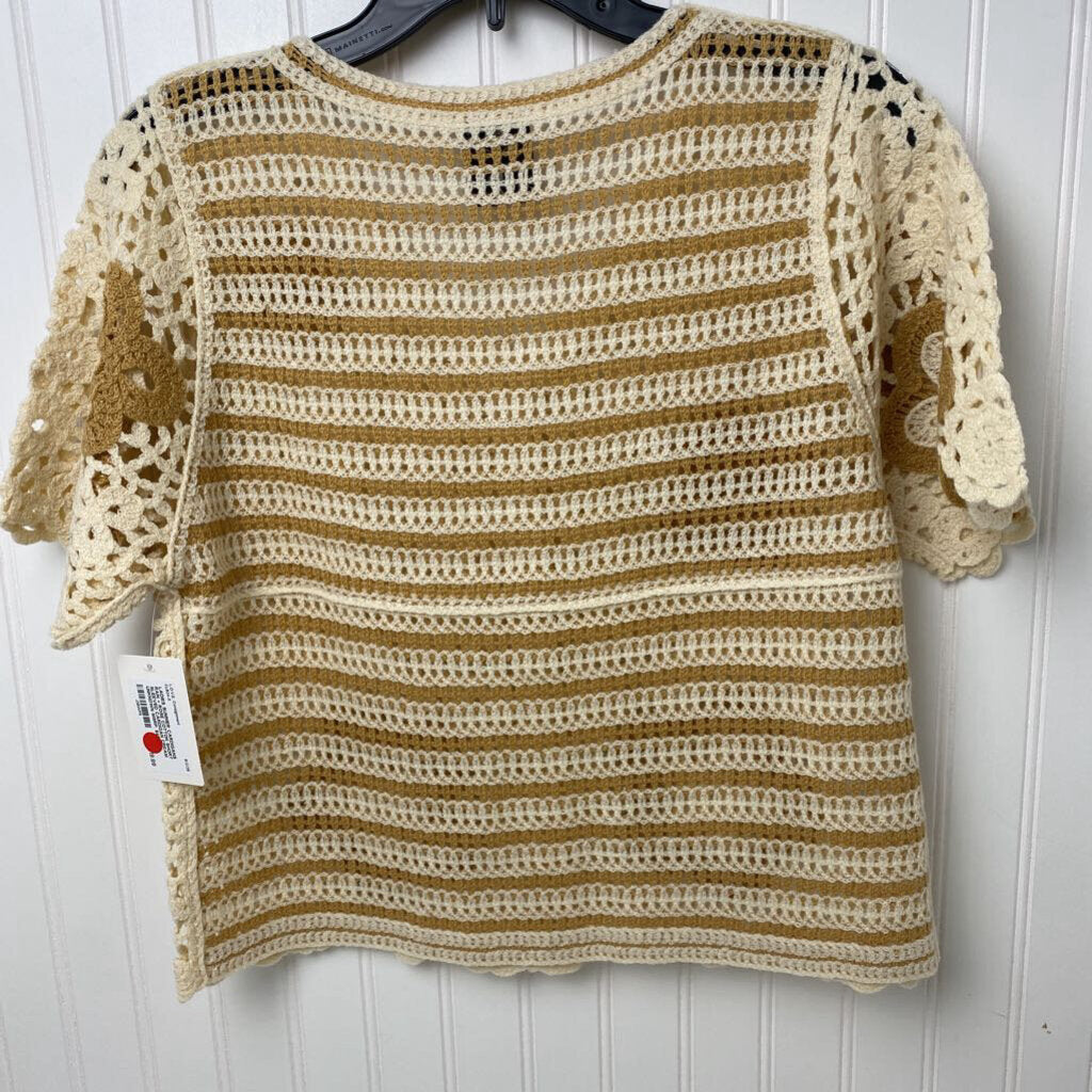 COTTON SHORT SLEEVED CARDIGAN