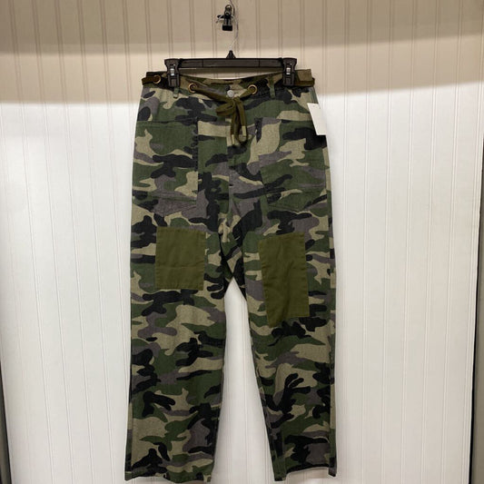 DRAWSTRING CAMO JEANS