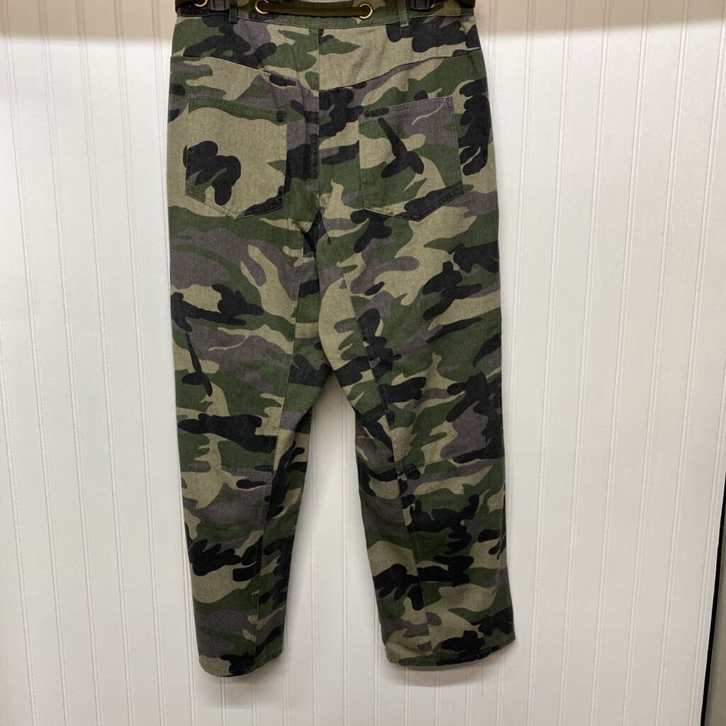 DRAWSTRING CAMO JEANS