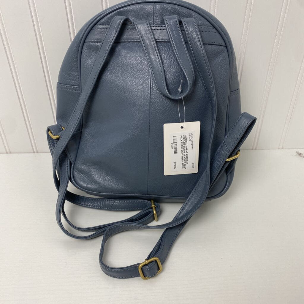 LEATHER BACK PACK PURSE