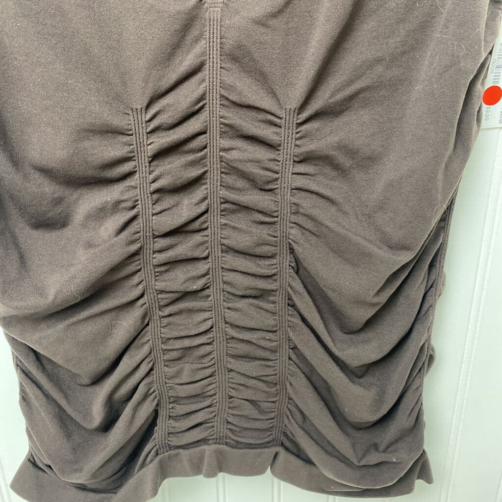 GATHERED FRONT V NECK