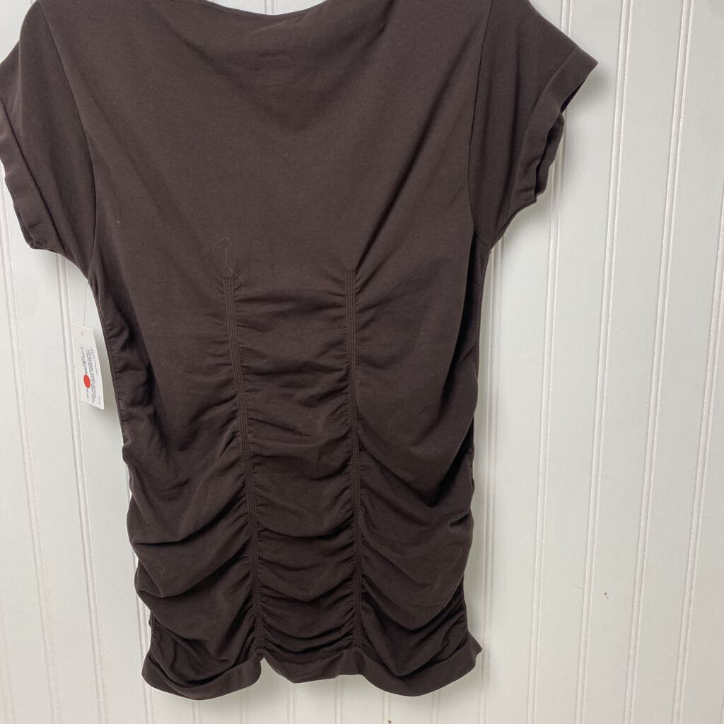GATHERED FRONT V NECK