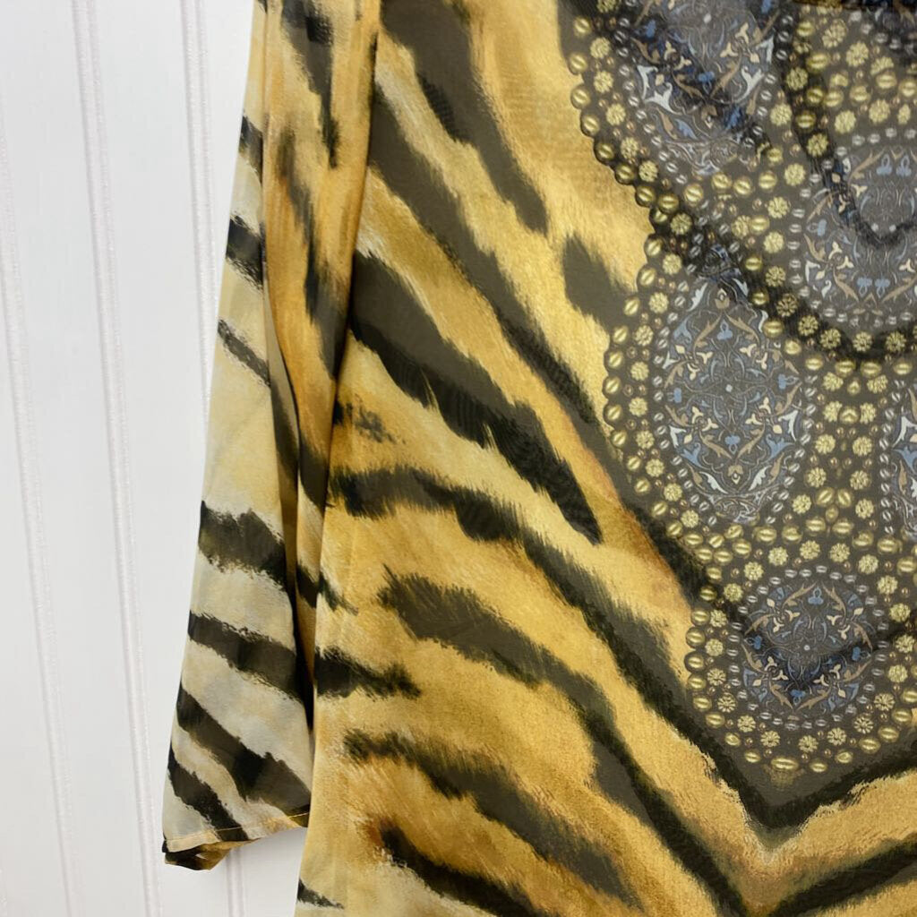 LONG SLEEVE SHEER BLOUSE