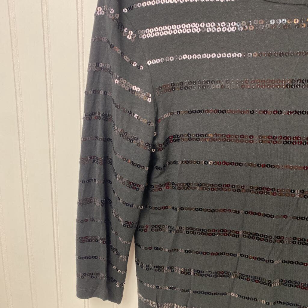LONG SLEEVE EMBELLISHED KNIT TOP