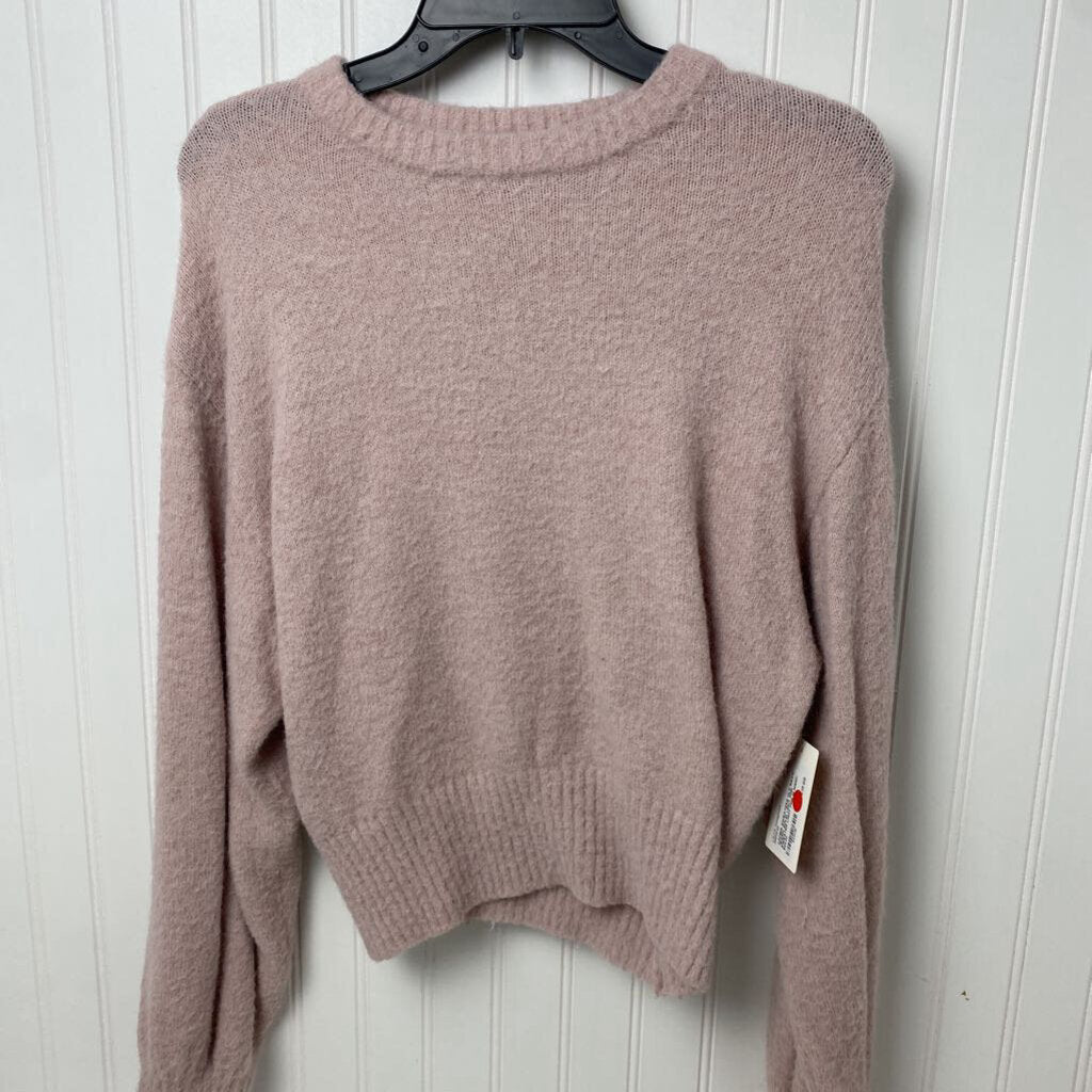 *BASIC SOLID LIGHT PINK SWEATER