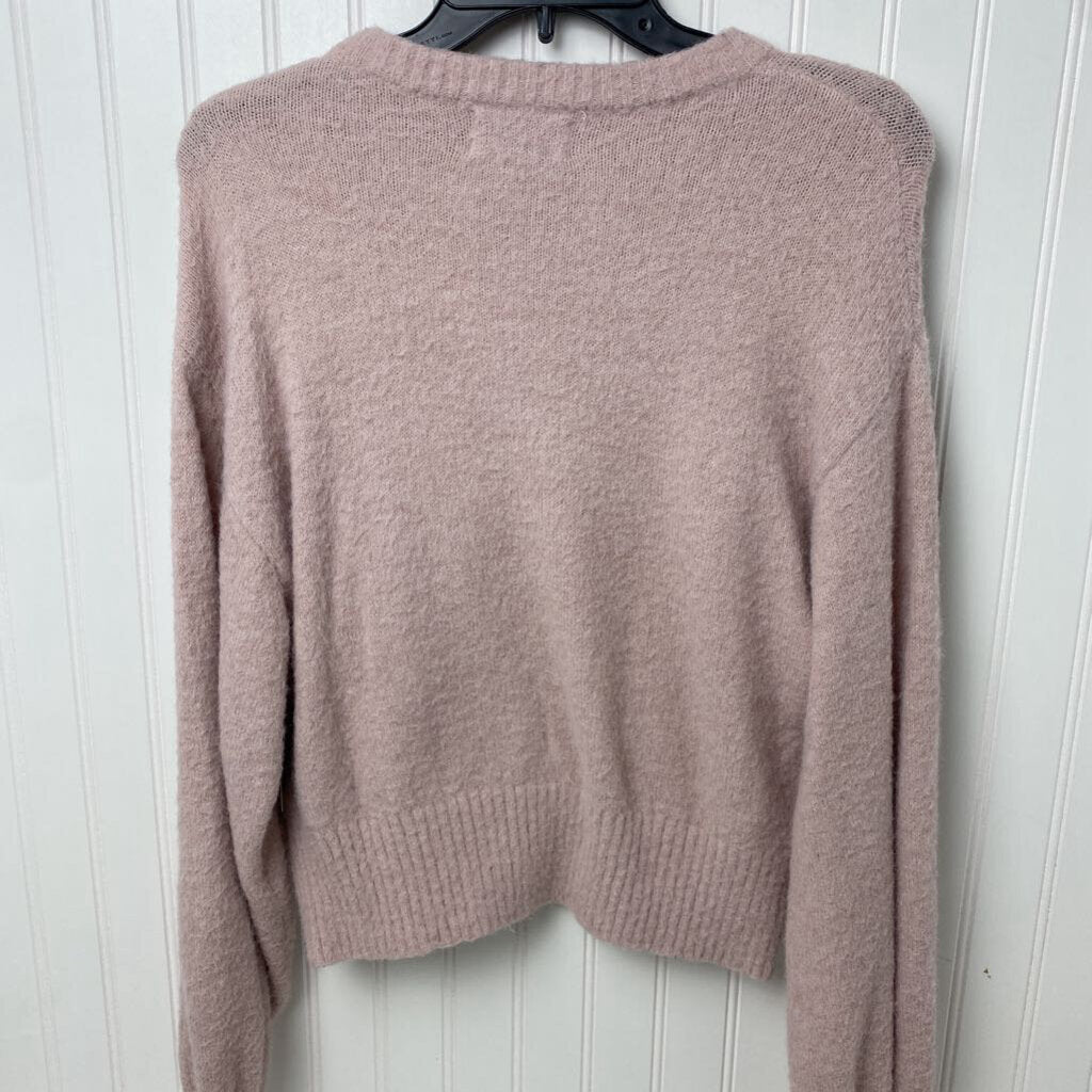 *BASIC SOLID LIGHT PINK SWEATER