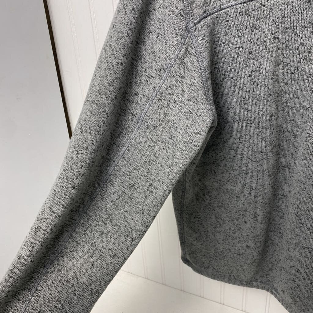 *GRAY MOCK FLEECED LINED PULLOVER