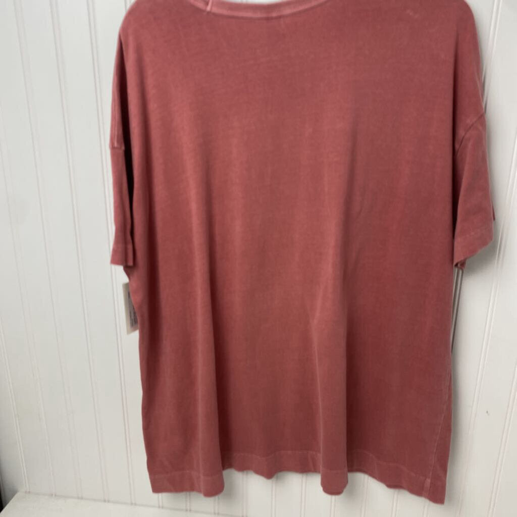 *S/S BASIC TOP FADED RED