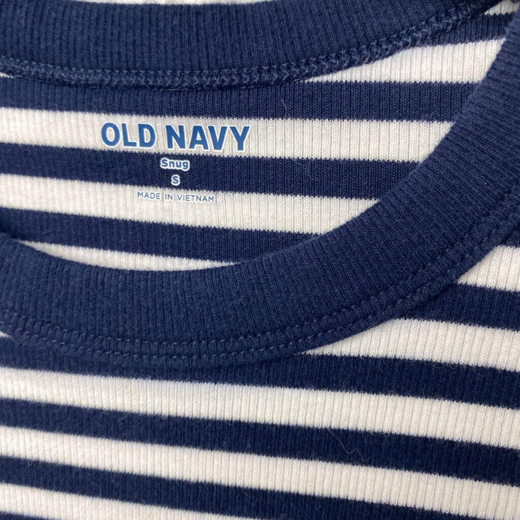 *S/S SNUG FIT STRIPE TOP BASIC
