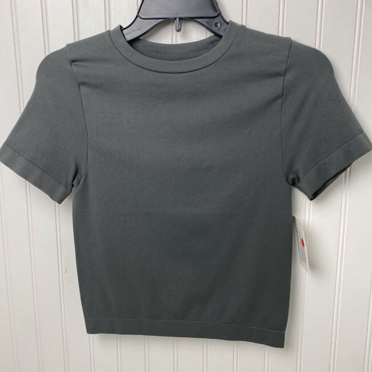 *S/S CROPPED SPANDEX BASIC TOP