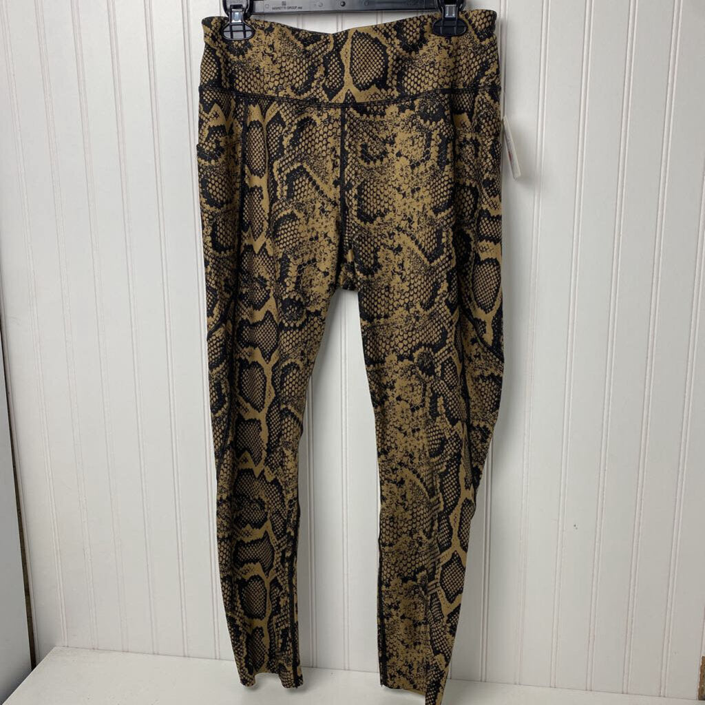 SNAKESKIN PRINT LEGGINGS