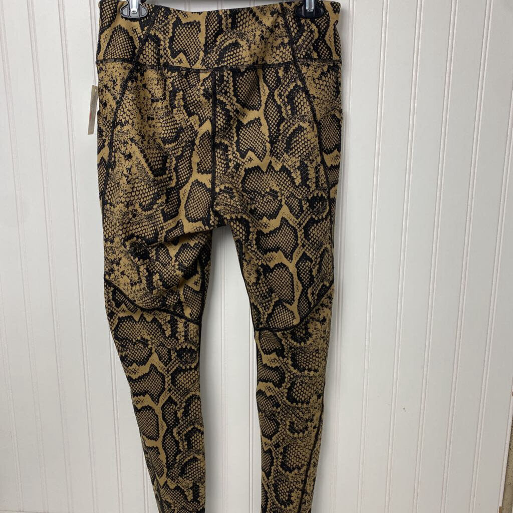 SNAKESKIN PRINT LEGGINGS