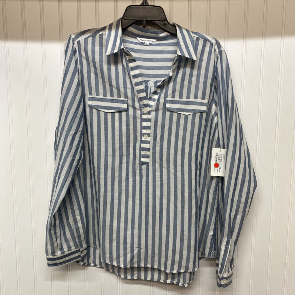 1/4 BUTTON DOWN LONG SLEEVED