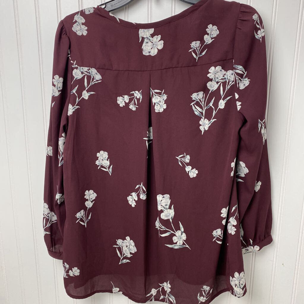 SHEAR LONG SLEEVED V NECK