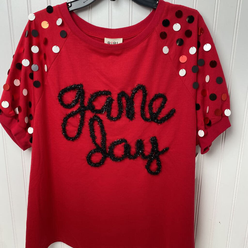 GAME DAY WITH BLING SHORT SLEEVED