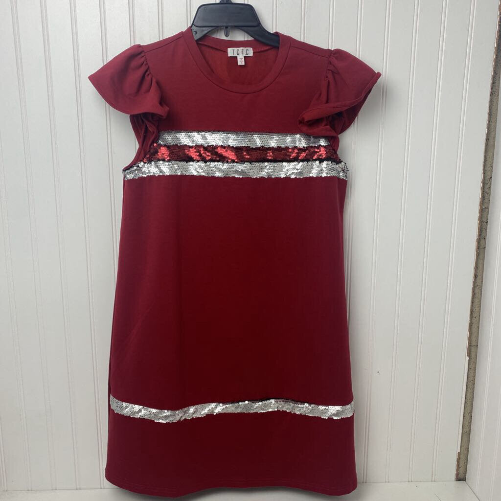 RUFFLED SLEEVED SHORT DRESS
