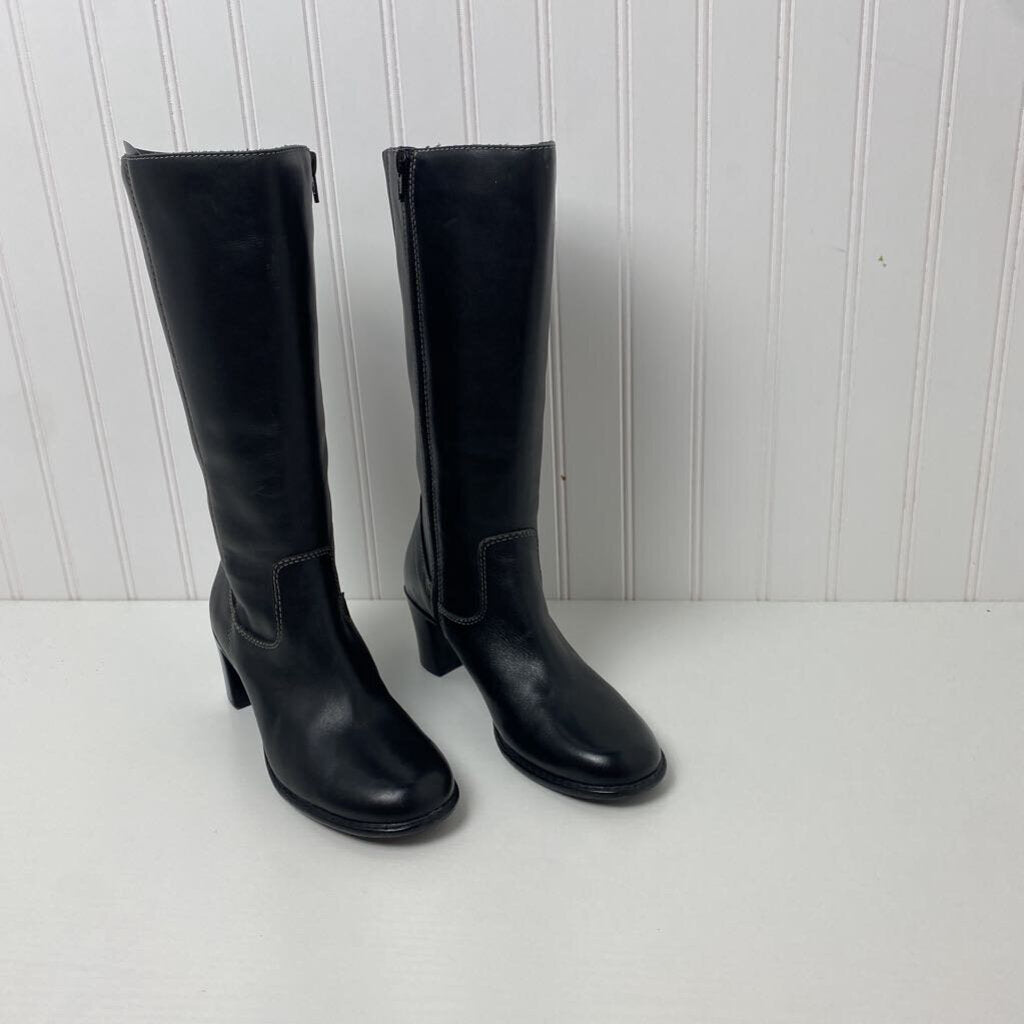 HEELED KNEE HIGH BOOTS