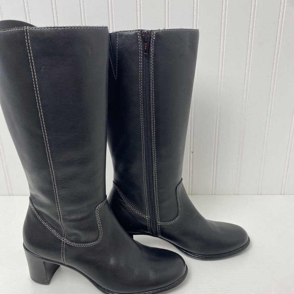 HEELED KNEE HIGH BOOTS