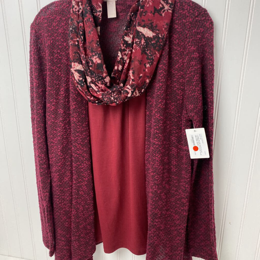 LAYORED TOP WITH SCARF