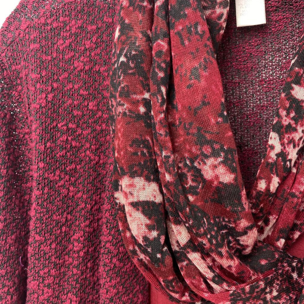 LAYORED TOP WITH SCARF