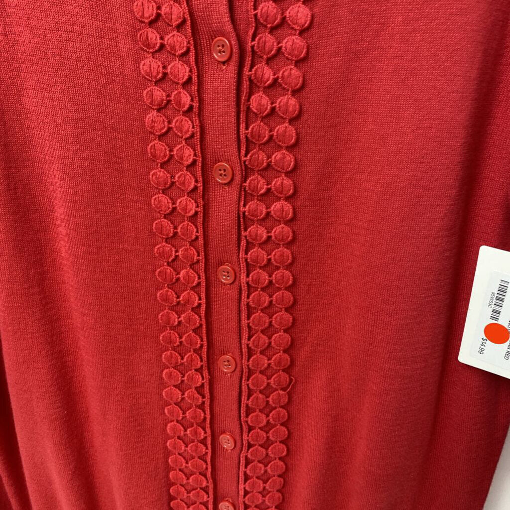 LACE TRIMMED CARDIGAN
