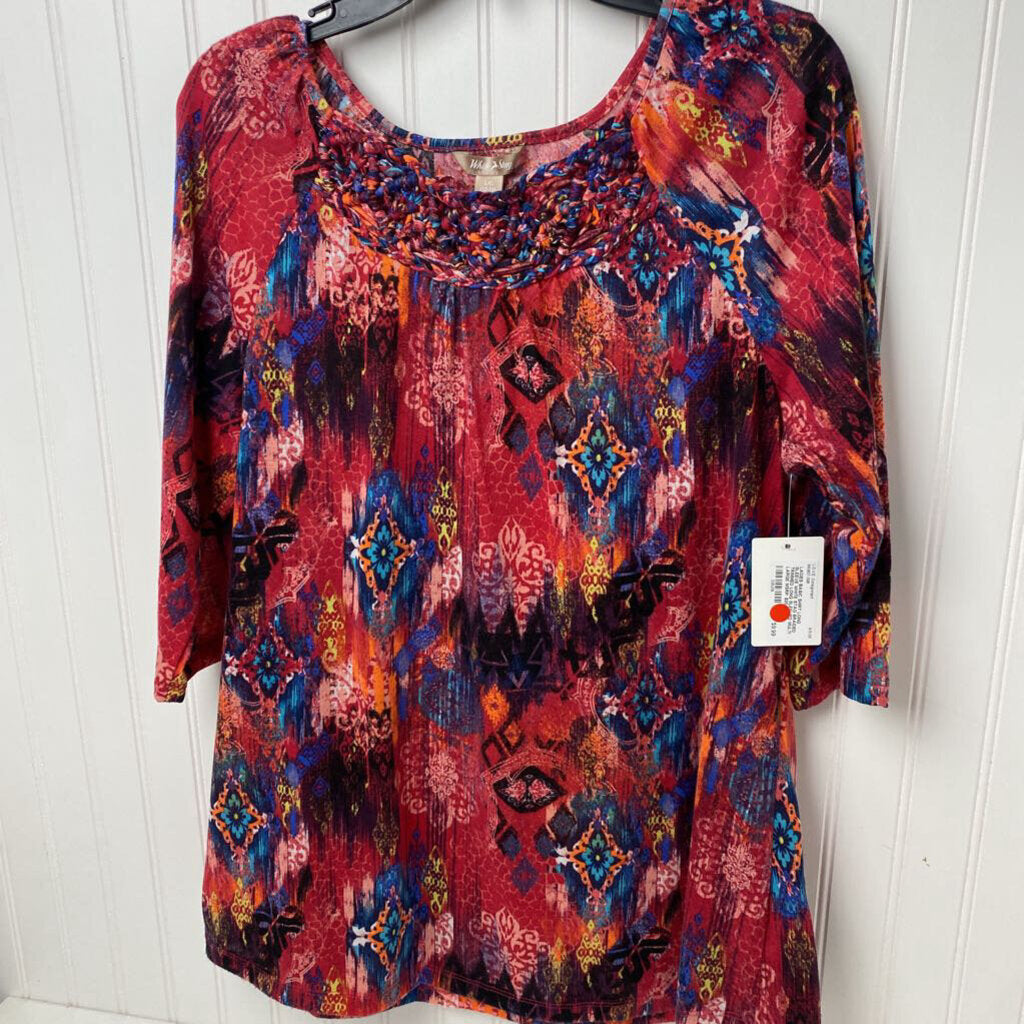 BRAIDED TRIMMED LONG SLEEVED