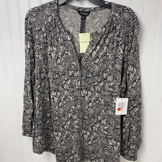 1/4 BUTTON V NECK LONG SLEEVED