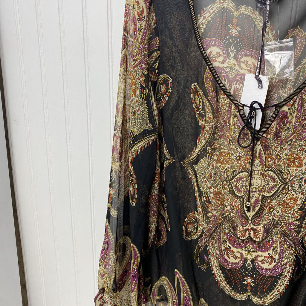 SHEAR TASSELED LONG SLEEVED