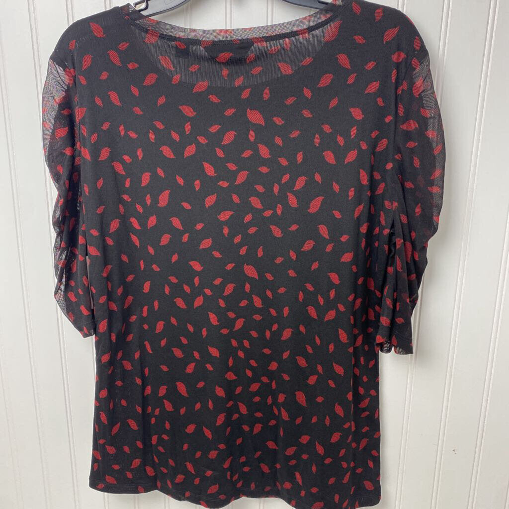 GATHERED SLEEVES TOP
